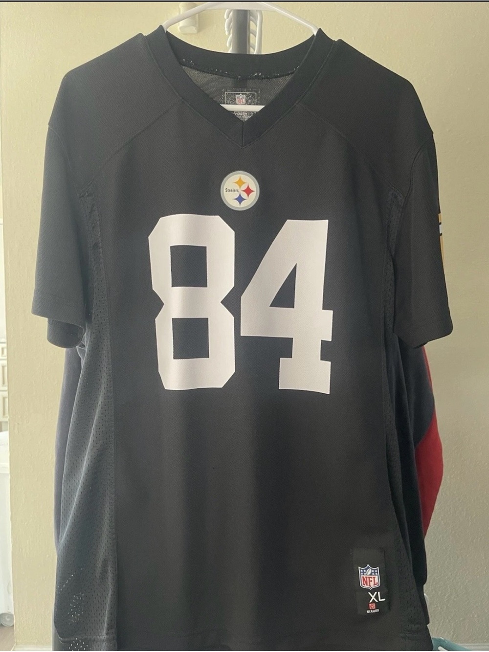 NFL Black #84 Steelers Men's Jersey